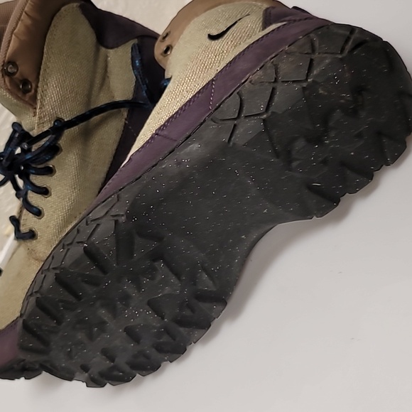 Nike ACG Rare Vintage90's Suede LaceUpHiking BootsOutdoor grape 7.5 sz like new! - Picture 8 of 11